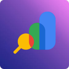 Google Search Console logo representing website search performance and indexing data.