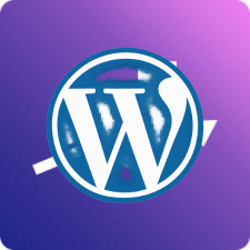 WordPress logo representing website management